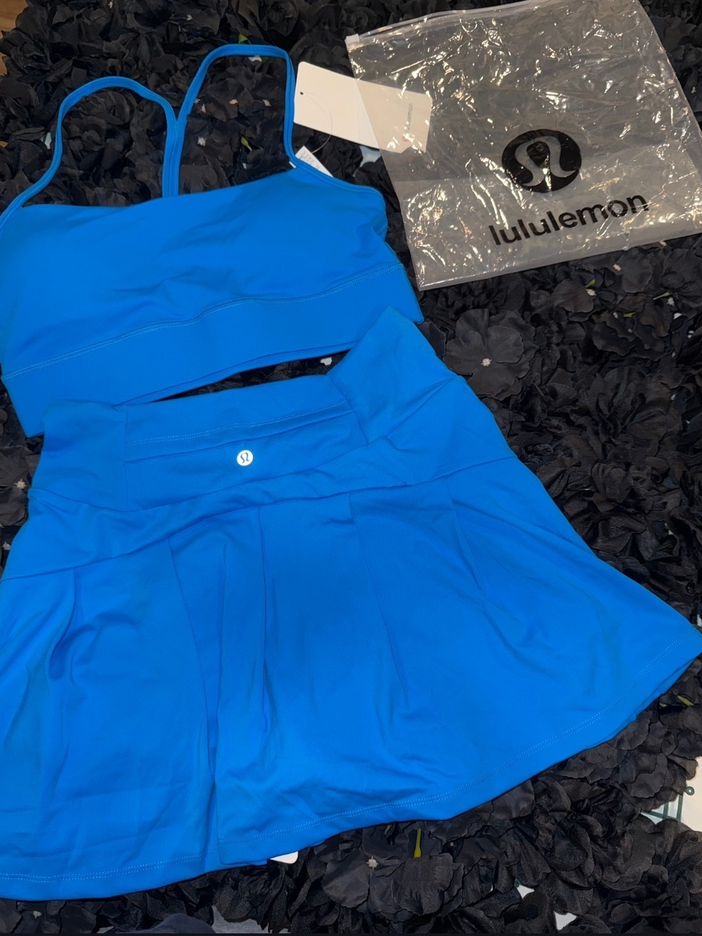 lululemon athletica Electric Blue Swim Top & Skirt